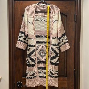 Lumie Heavy Knit Wool Cardigan Sweater Size S